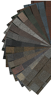 Asphalt Shingle Color Fan